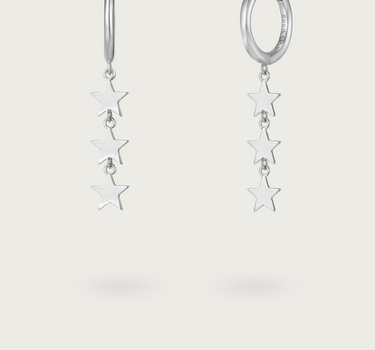 TRIANGLE ZIRCONIA HOOPS