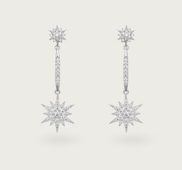 WHITE ZIRCONIA HOOPS