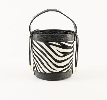 MINI ZEBRA BUCKET BAG
