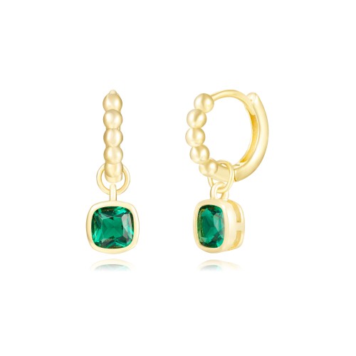 copy of Multicolor zircons chain hoop earrings