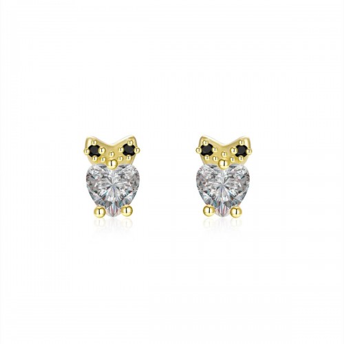 Owl stud earrings