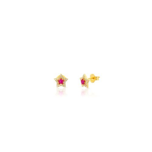 copy of White heart stud earrings