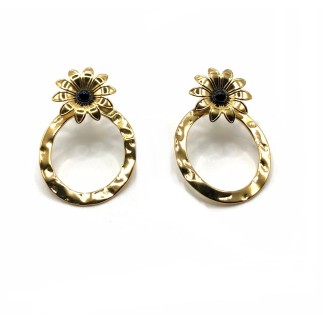 Pendientes Margarita Negra