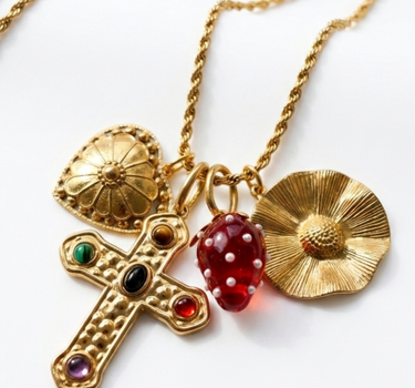 COLLAR CHARMS COMPLETO FLOR