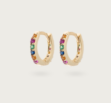 MULTICOLOR ZIRCONIA HOOPS