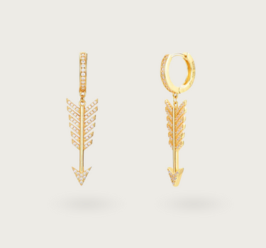 WHITE ZIRCONIA HOOPS