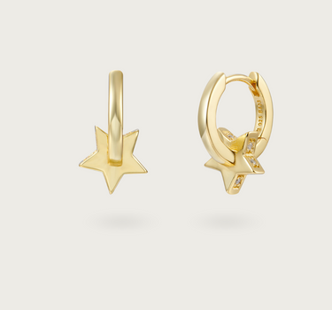WIDE STAR HOOPS