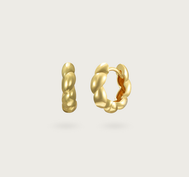 WHITE ZIRCONIA HOOPS
