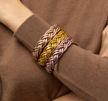 CHAMPAGNE GOLD LEAF BRACELET