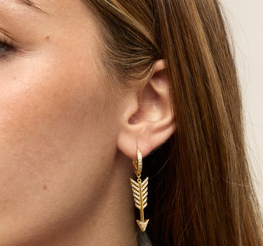 WHITE ZIRCONIA HOOPS