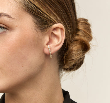 TRIANGLE ZIRCONIA HOOPS