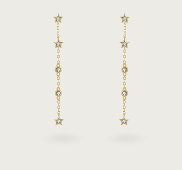 PENDIENTES ESTRELLA CADENA