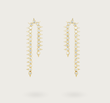 TRIANGLE ZIRCONIA HOOPS