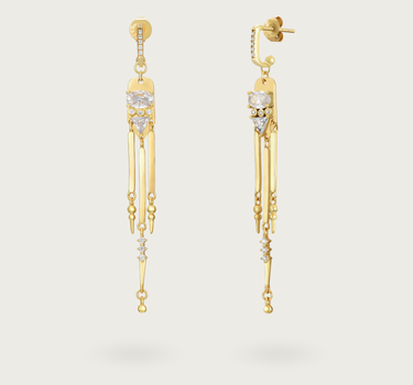 TRIANGLE ZIRCONIA HOOPS