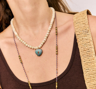 COLLAR HEART TURQUESA