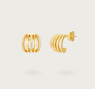 PENDIENTES CINCO AROS CIRCONITAS